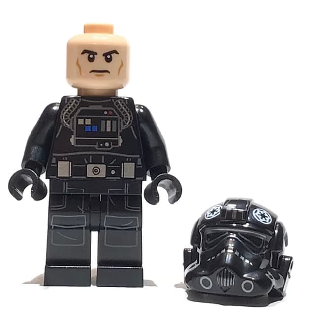 TIE Pilot, Printed Legs, Closed Mouth