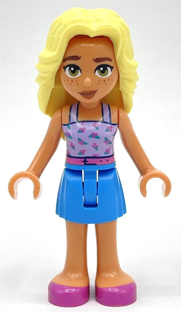 Dia - Bright Pink Top, Dark Azure Shorts