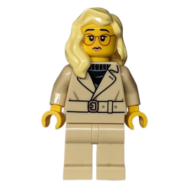 Woman, Tan Trenchcoat