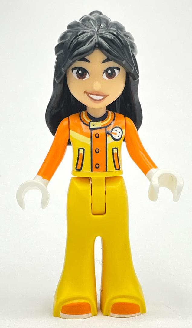 Liann - Orange/Yellow Ski Suit