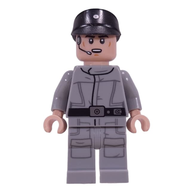 Imperial Crew, Light Bluish Gray Uniform, Black Cap, Open Mouth