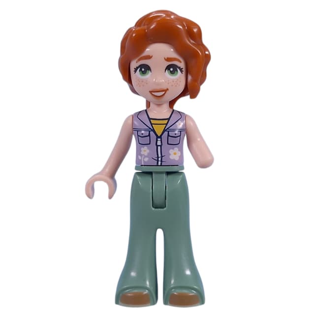 Autumn - Lavender Top, Sand Green Pants