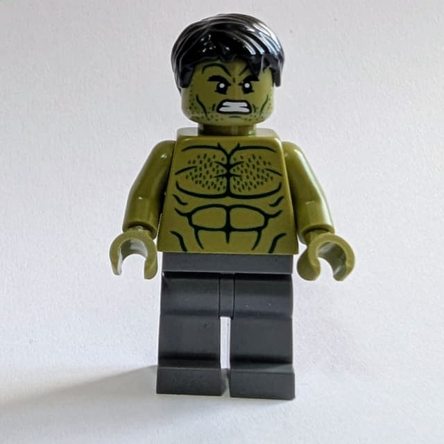 Hulk, Minifig, Dark Bluish Grey Legs