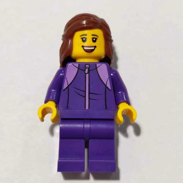 Hiker, Dark Purple Tracksuit, Reddish Brown Hair